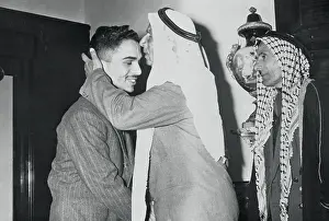 Mahmoud Elkahalid Embracing King Hussein
