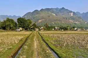 Pathway Prints: Mai Chau, a village where ethnic minorities live, Vietnam, Southeast Asia