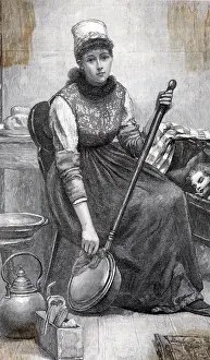 Teapot Prints: Maid Cleaning