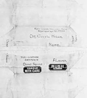Nome Prints: Mailing Package for Diphtheria Serum