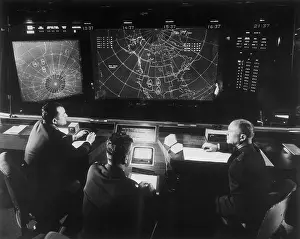 Military Defense Prints: The Main Battle Staff Position at NORAD