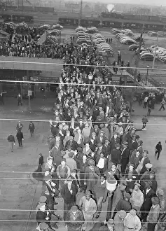 Dearborn Prints: Main Entrance To Plant; Strike'S Over
