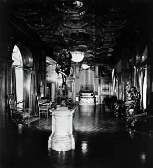 Mansion Prints: Main Hall Of Andrew Carnegie'S Mansion