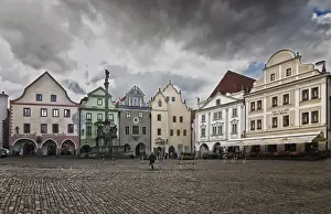 Cesky Krumlov Prints: Main Square in CeskAoe Krumlov