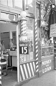 Barbershop Prints: Main Street Barber Shop