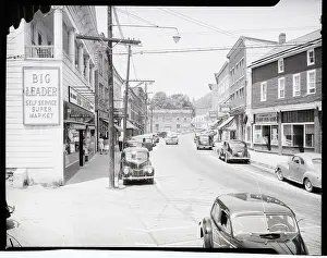 Main Prints: Main Street from Porch of Sussex Inn