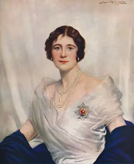 Prints of Her Majesty Queen Elizabeth, 1937. Elizabeth (1900-2002), Queen Consort of George VI of the United Kingdom. She later became the Queen Mother. From The Illustrated London News, Volume 190 Queen Elizabeth II Prints: Her Majesty Queen Elizabeth 1937