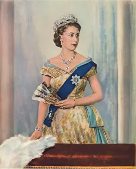 Prints of Her Majesty Queen Elizabeth II, circa 1953 Queen Elizabeth II Prints: Her Majesty Queen Elizabeth II, c1953