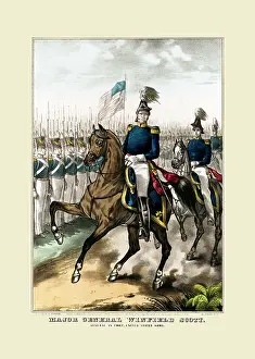 Mexican American Prints: Major General Winfield Scott