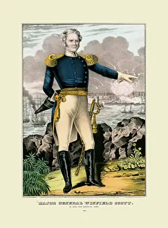 Mexican American Prints: Major General Winfield Scott
