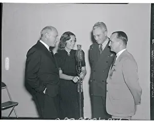 Cecil B Prints: Two Major-Generals Attending Cecil B. Demille's Radio Show