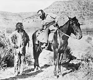 West Prints: Major John Wesley Powell, on horse, gett