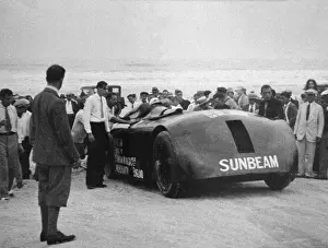Record Setting Prints: Major Segrave in Record-Breaking Car