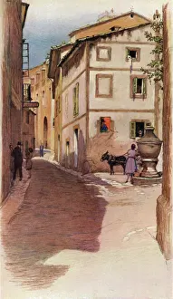 1930s Prints: A Majorcan Street Scene