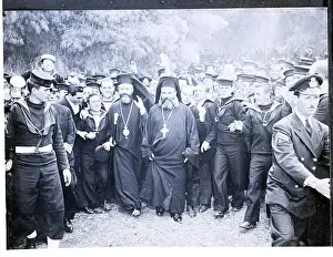 Archbishop Prints: Makarious Surrounded By Greek Sailors