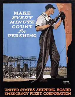 Great War Prints: Make Every Minute Count For Pershing!
