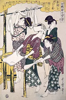Woodblock Prints: Making of Silk Floss