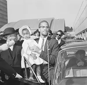 Malcolm X with Daughter Ilyasah
