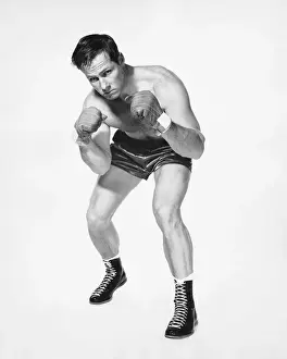 Attitude Prints: Male boxer posing