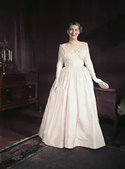 Mamie Eisenhower Wearing Dress
