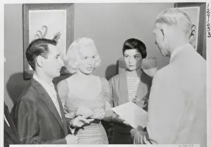 Toledo Prints: Mamie Van Doren and Ray Anthony During Their Marriage Ceremony
