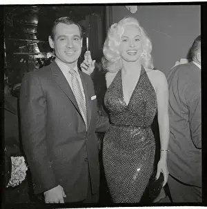 Mamie Van Doren and Ray Anthony Posing for Camera