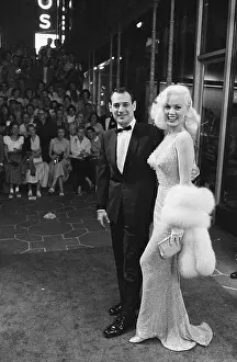 Walker Prints: Mamie Van Doren and Ray Anthony Posing at Hollywood Theater Premier