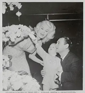 Mamie Van Doren and Ray Anthony with their Son