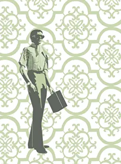 Briefcase Prints: Man With Briefcase