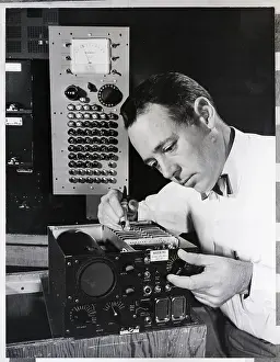 Electronic Prints: Man Building Computer