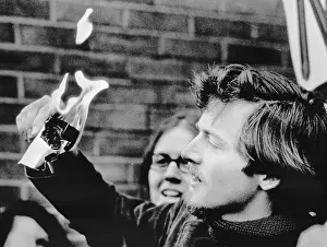 Man Burning His Draft Card