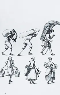 Man Carrying Heavy Load Over Shoulder