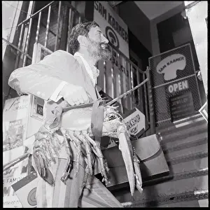 Lobster Prints: Man Carrying Lobster Like A Suitcase