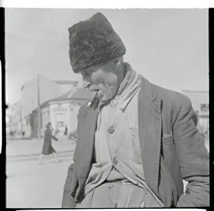 Belgrade Prints: Man Chewing on His Cigar