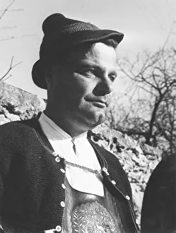 Headgear Prints: Man in costume
