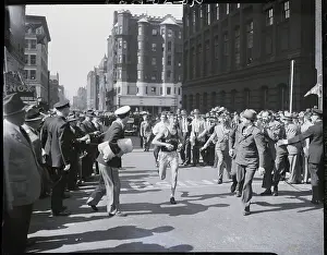 Wreath Prints: Man Crossing Finish In Marathon