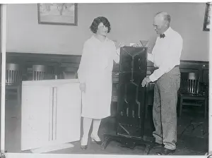 Man Demonstrating Heredity Machine