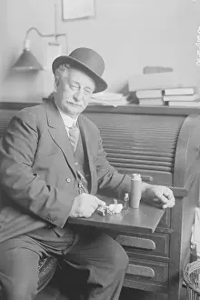 Man Displaying Mail Bombs
