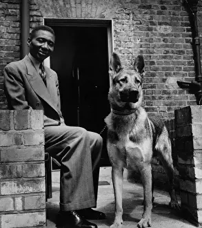 Jamaican Prints: A Man And His Dog