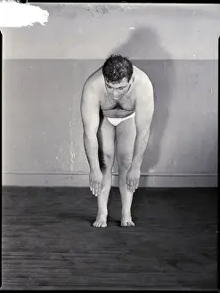 Forward Prints: Man Doing Standing Forward Bend