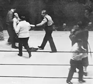 Defeat Prints: Man Dragging Ernie Schaaf
