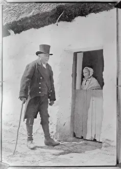 Man Dressed in Irish Old Style of Dress
