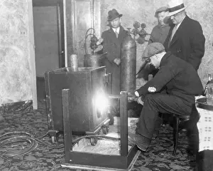 Cicero Prints: Man Drilling Open a Safe
