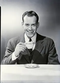 Man Drinking Tea