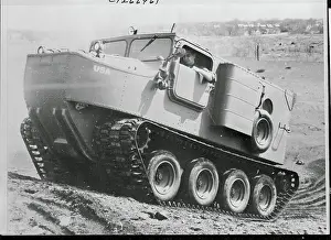 Aberdeen Prints: Man Driving a Cargo Carrier Up a Hill