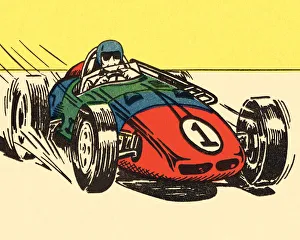 Sports Race Gallery: Man Driving Racecar