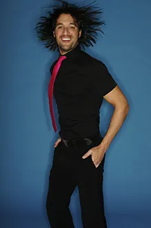Satisfaction Gallery: Man, early 30s, wearing party clothes, fashion shot
