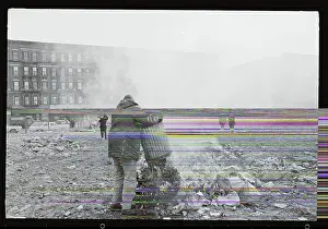 Waste Prints: Man Emptying a Trash Receptacle