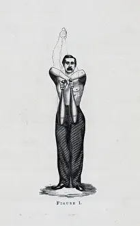 Indian Club Prints: Man Exercising W/Indian Clubs (Illus.)