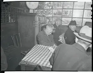 Tiredness Prints: Man Falling Asleep at Table
